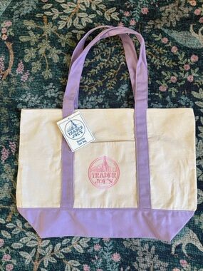 NWT Trader Joe’s Larger Lavender Tote Bag